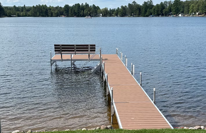 Dock and Lift, Permanent Dock, Lift, Dock, tip-in